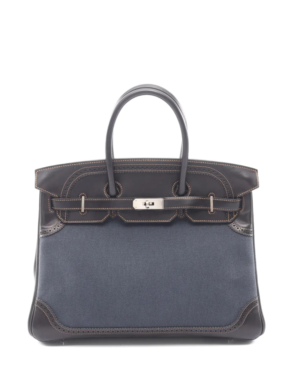 Hermès Pre-Owned 2012 35 Birkin Gillies handbag - Blu