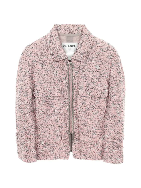 CHANEL Pre-Owned 1986-1988 Cocomark chain-trim jacket