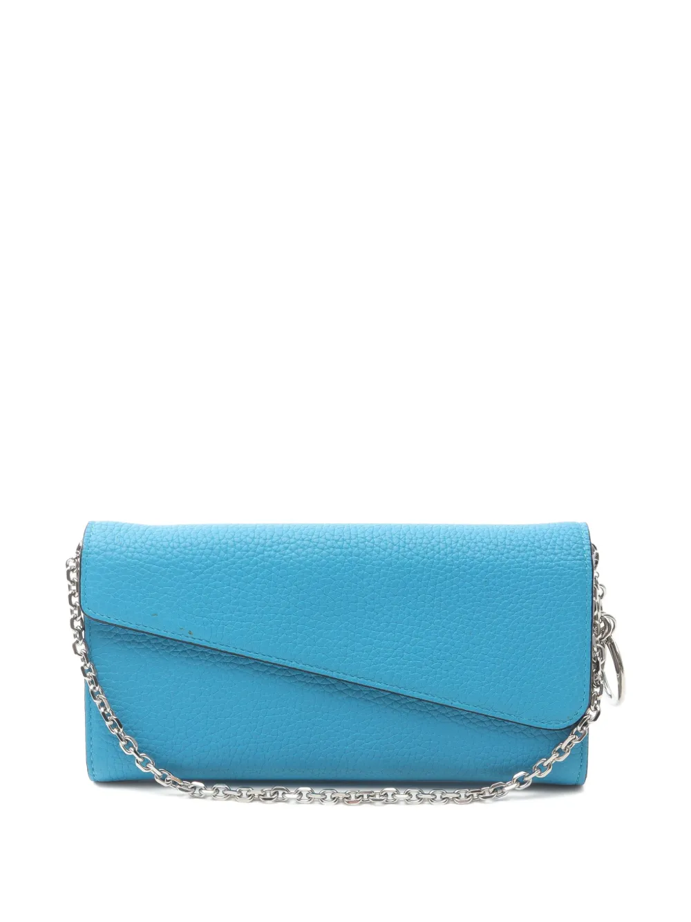 Christian Dior Pre-Owned 2010s Diorissimo Rencontre leather chain wallet - Blu