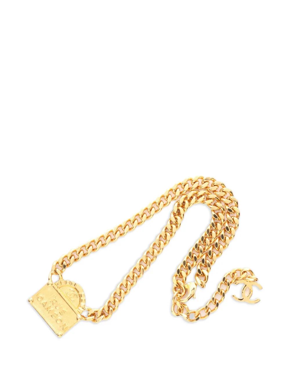 CHANEL Pre-Owned 1986-1988 Rue Cambon necklace - Gold