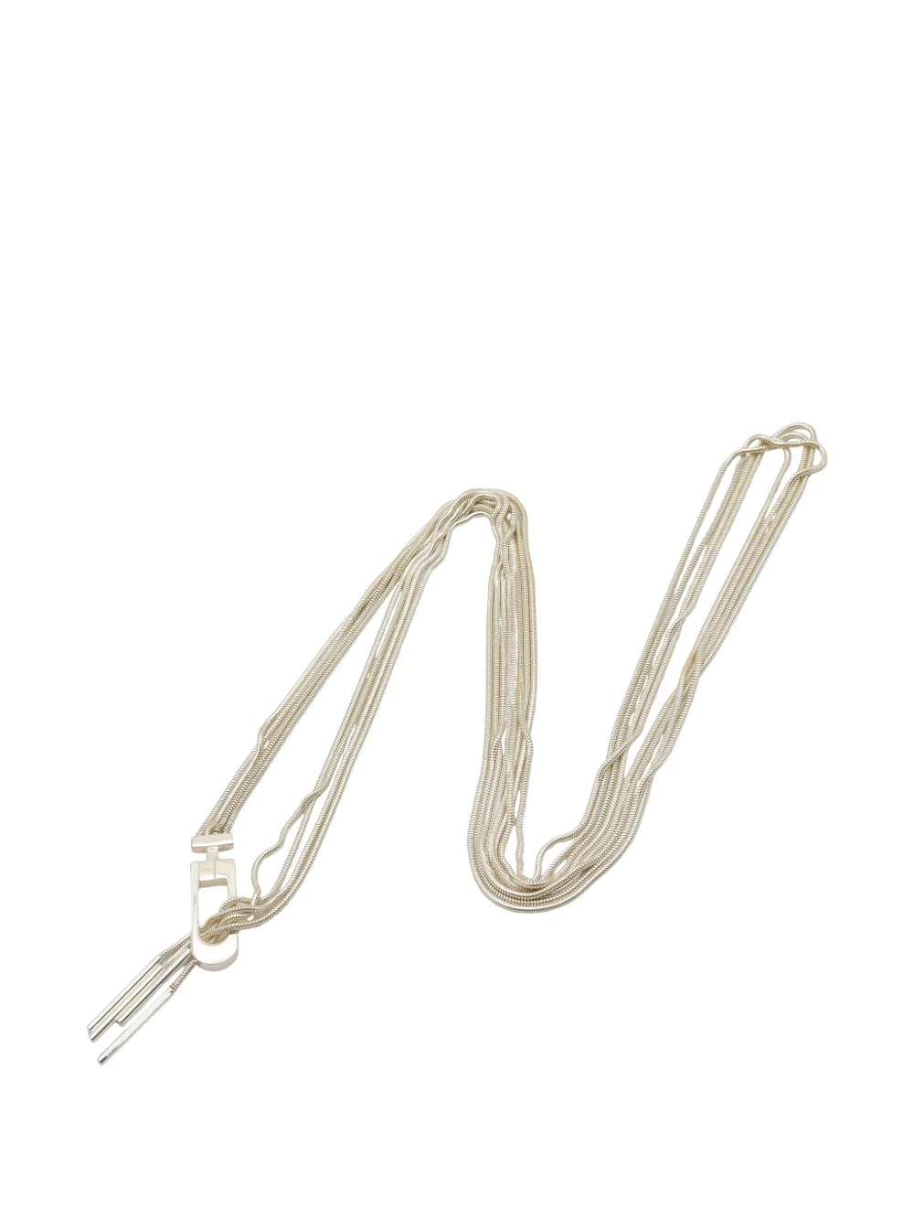 Gucci Pre-Owned 2010s snake-chain necklace - Argento