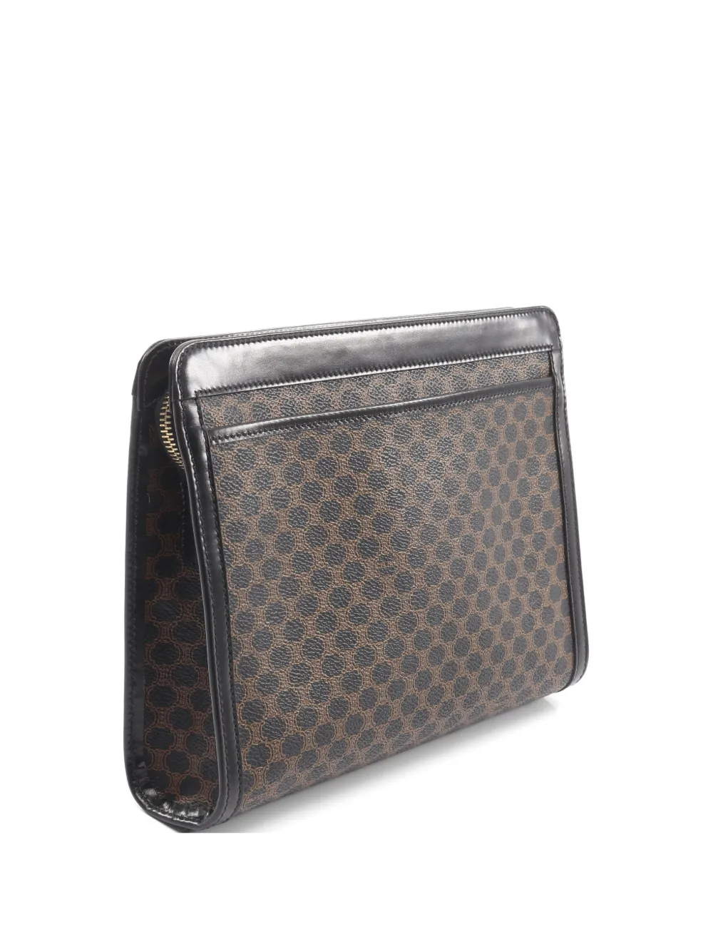 Pre-owned Celine Macadam Clutch Bag In Black