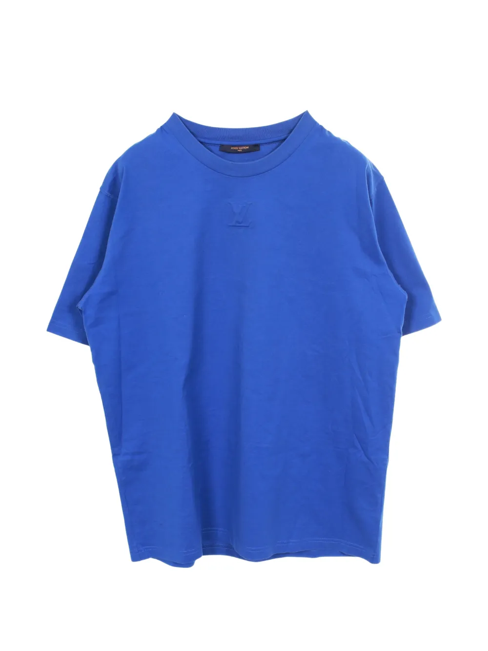 Louis Vuitton Pre-Owned embossed LV logo T-shirt - Blau