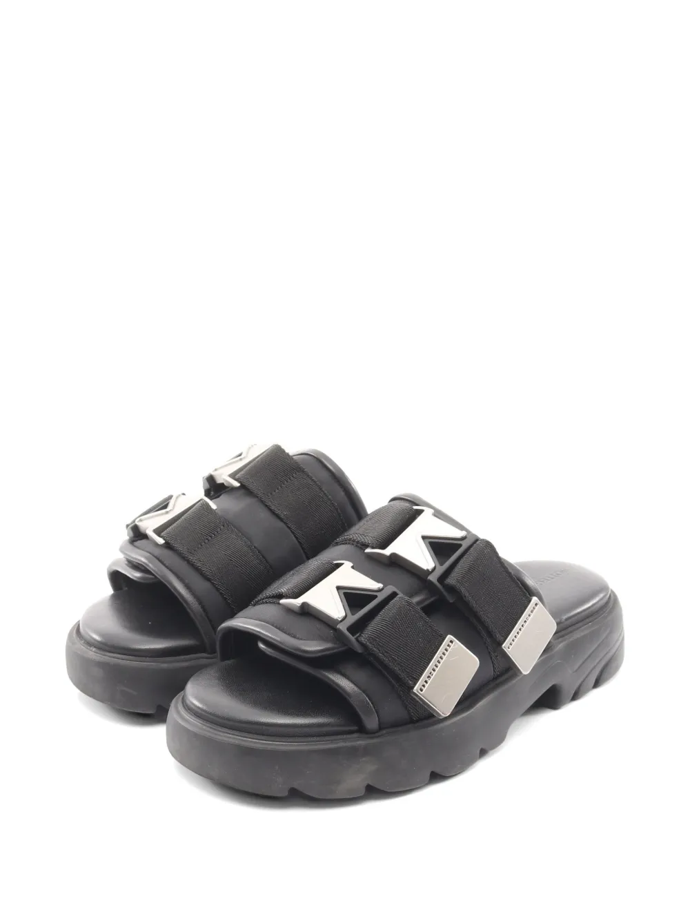 Bottega Veneta Pre-Owned 2010s Flash buckled sandals - Schwarz