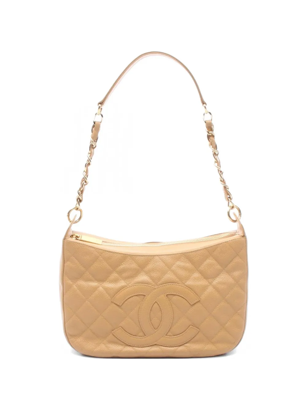 CHANEL Pre-Owned 2004-2005 Caviar shoulder bag - Nude