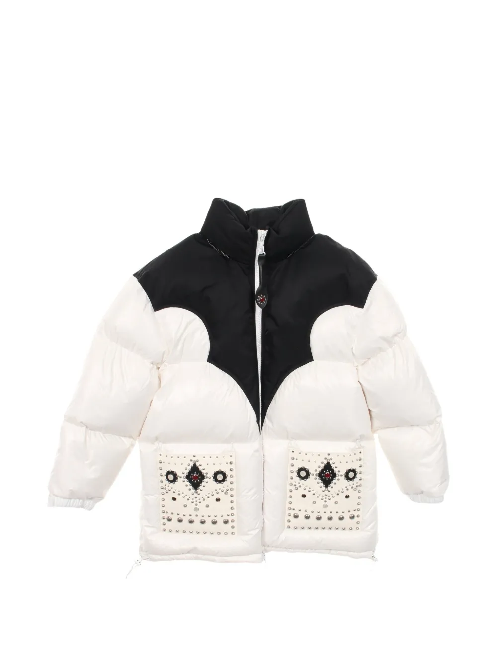 Pre-owned Louis Vuitton 2010s Studded Hooded Jacket In White