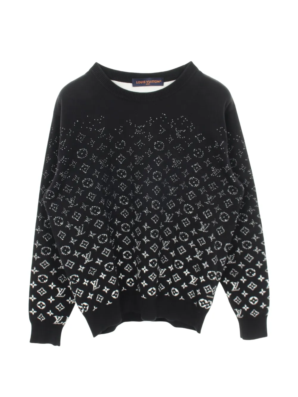 Louis Vuitton Pre-Owned 2010s Gradient Monogram sweater - Black