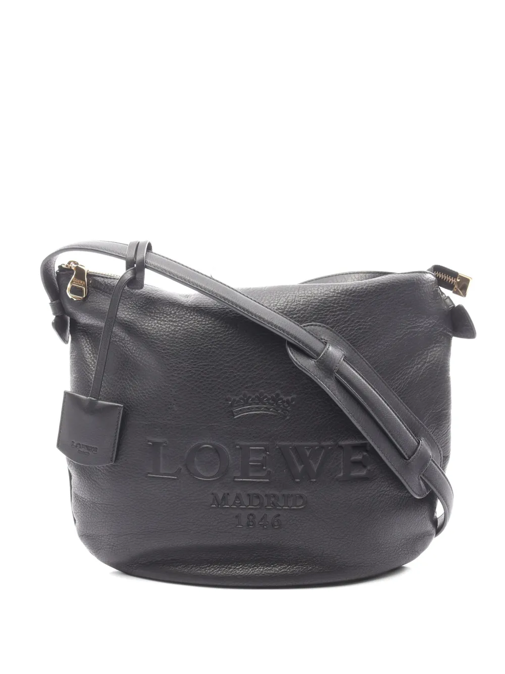Loewe Pre-Owned 2010s Heritage leather shoulder bag - Nero