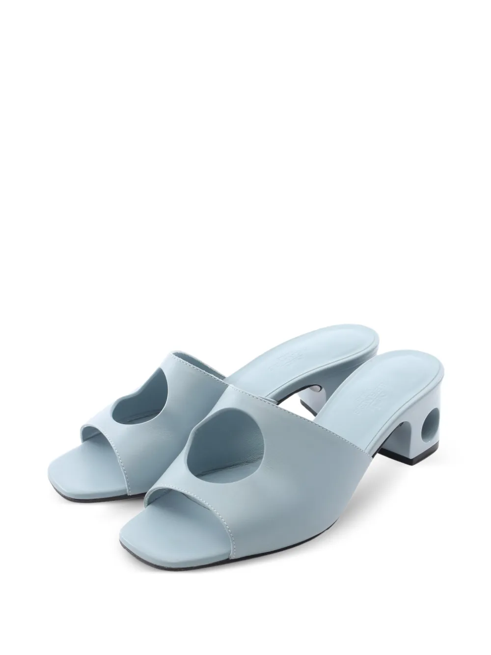 Hermès Pre-Owned 2000s Elia cut-out mule sandals - Blau