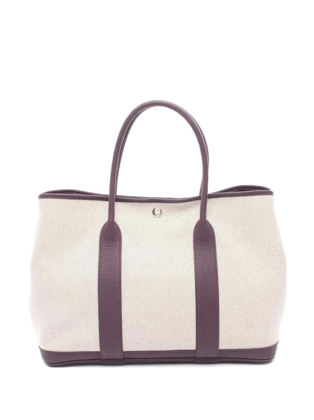 Hermès Pre-Owned 2022 PM Garden Party leather-trim tote bag - Toni neutri