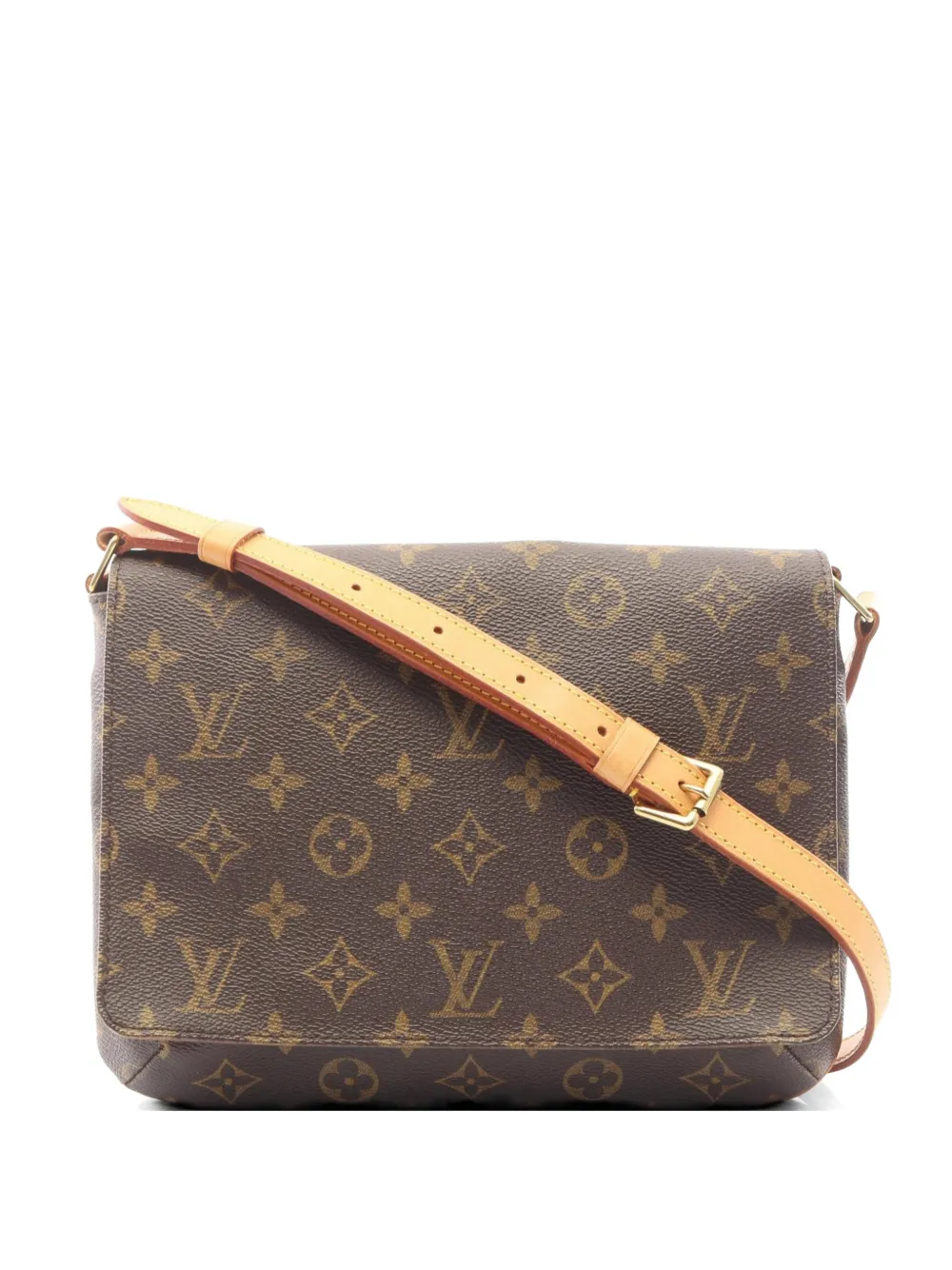Louis Vuitton Pre-Owned 2001 Monogram Musette Tango leather shoulder bag - Marrone