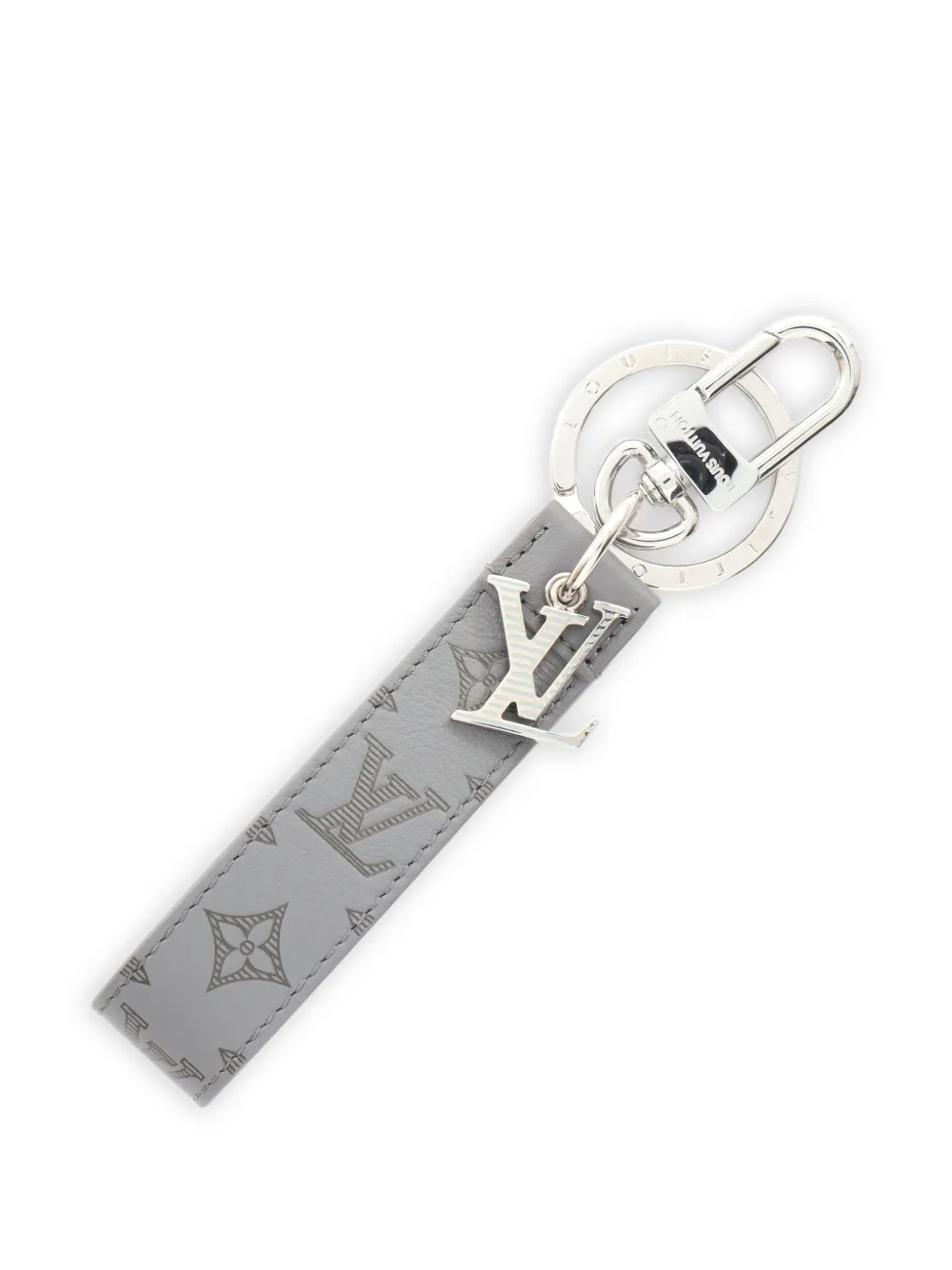Louis Vuitton Pre-Owned 2023 Monogram Shadow Dragonne key ring - Grigio