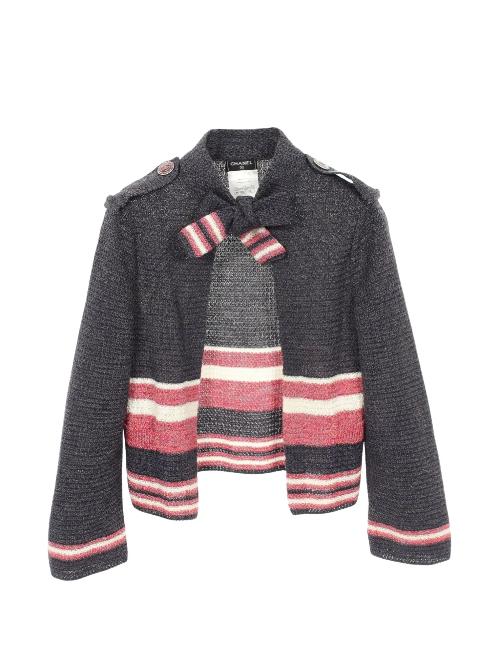 CHANEL Pre-Owned Cardigan Cocomark 1986-1988 - Blu