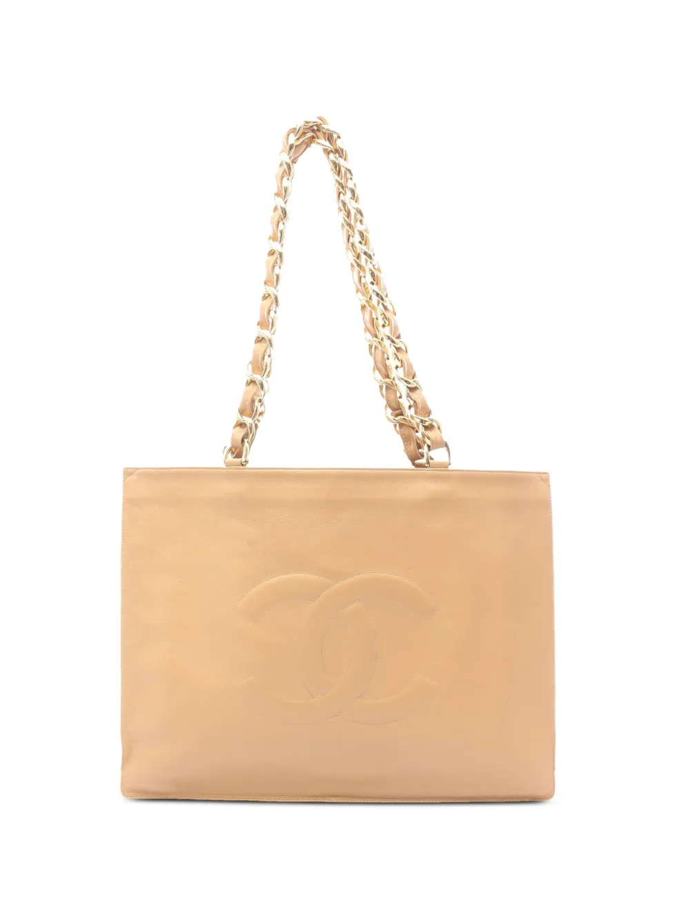 CHANEL Pre-Owned 1994-1996 Coco Mark chain-strap tote bag - Toni neutri