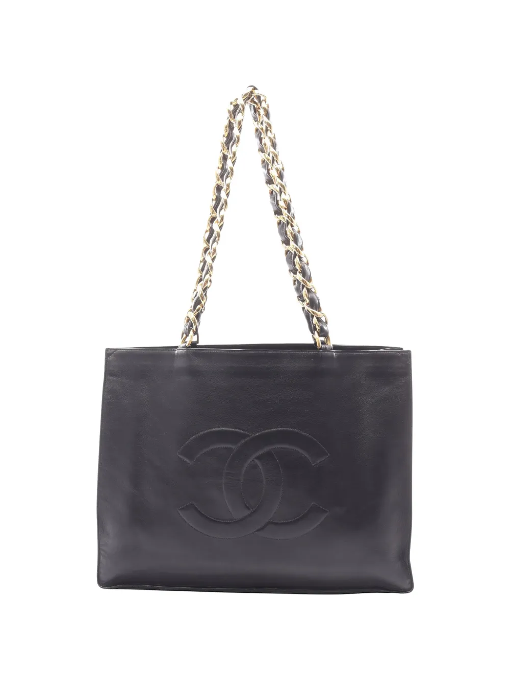 CHANEL Pre-Owned 1991-1994 CC chain-link tote bag - Nero
