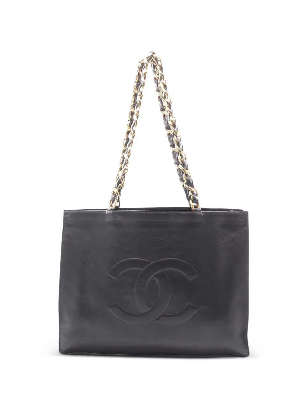 CHANEL Pre-Owned 1991-1994 CC chain-link tote bag - Schwarz