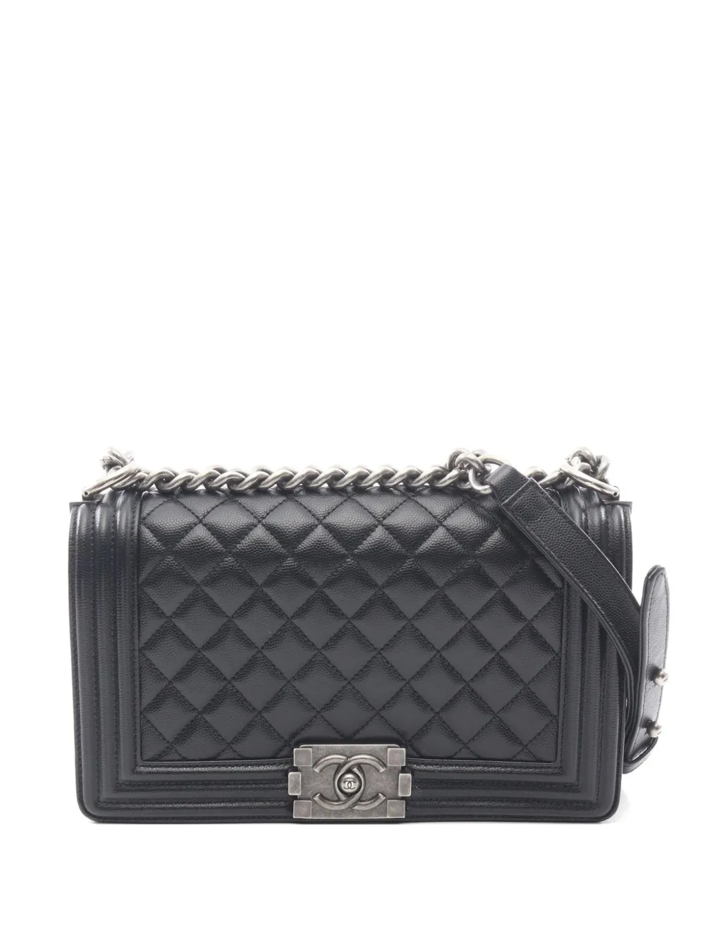 CHANEL Pre-Owned 2019 Boy Chanel leather shoulder bag - Schwarz