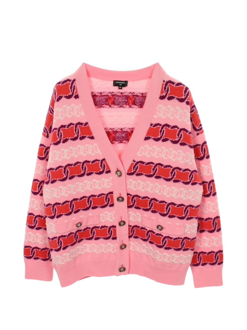 CHANEL Pre-Owned 1986-1988 Coco Mark sweater - Rosa