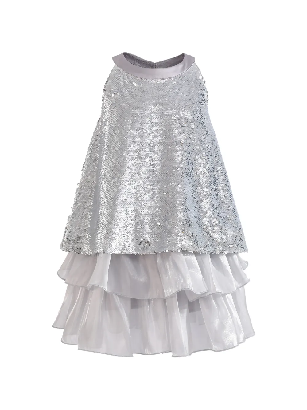 Tulleen Sylvara sequin-embellished ruffled skirt set - Grey