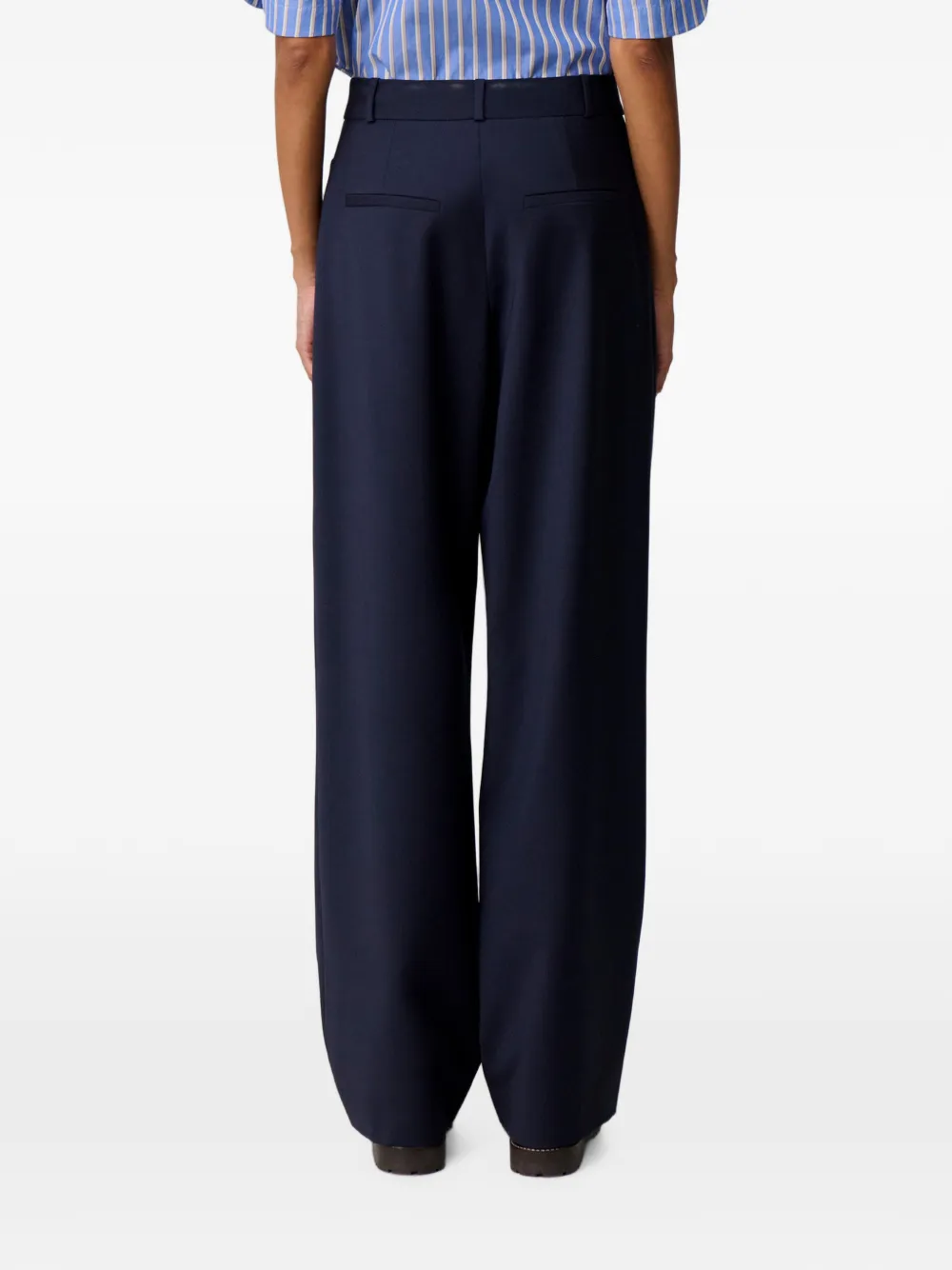 Claudie Pierlot Straight plooibroek Blauw