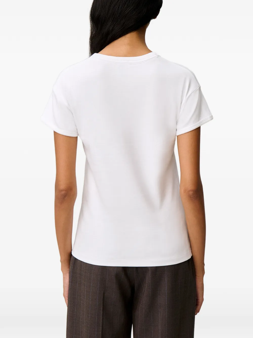 Claudie Pierlot T-shirt met geborduurd logo Wit