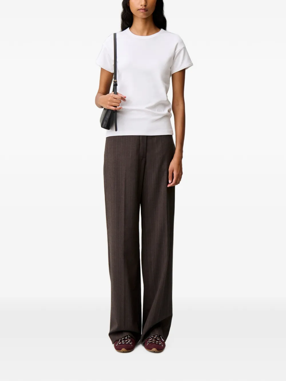 Claudie Pierlot T-shirt met geborduurd logo Wit