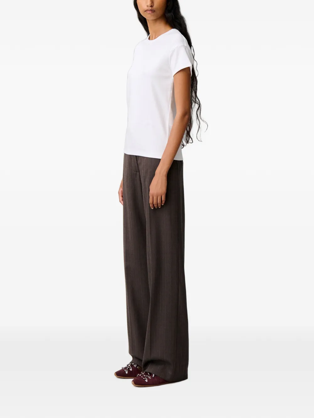 Claudie Pierlot T-shirt met geborduurd logo Wit