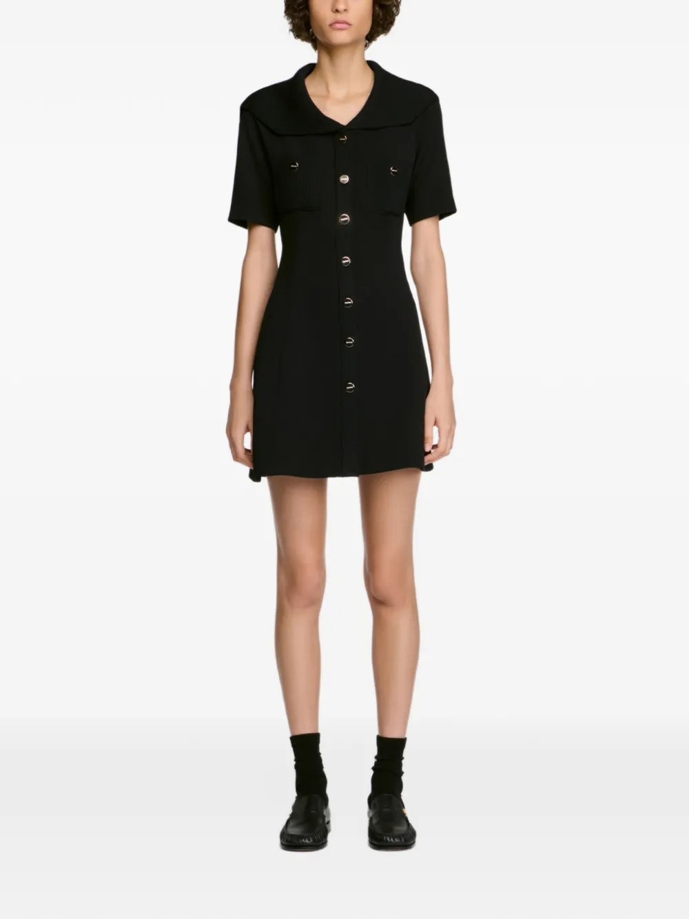 SANDRO Body verfraaid met studs en uitgesneden details Zwart