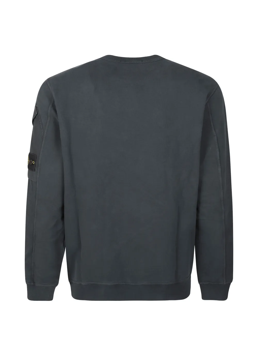 Stone Island 6100015 geborstelde katoenen-fleece sweater Groen