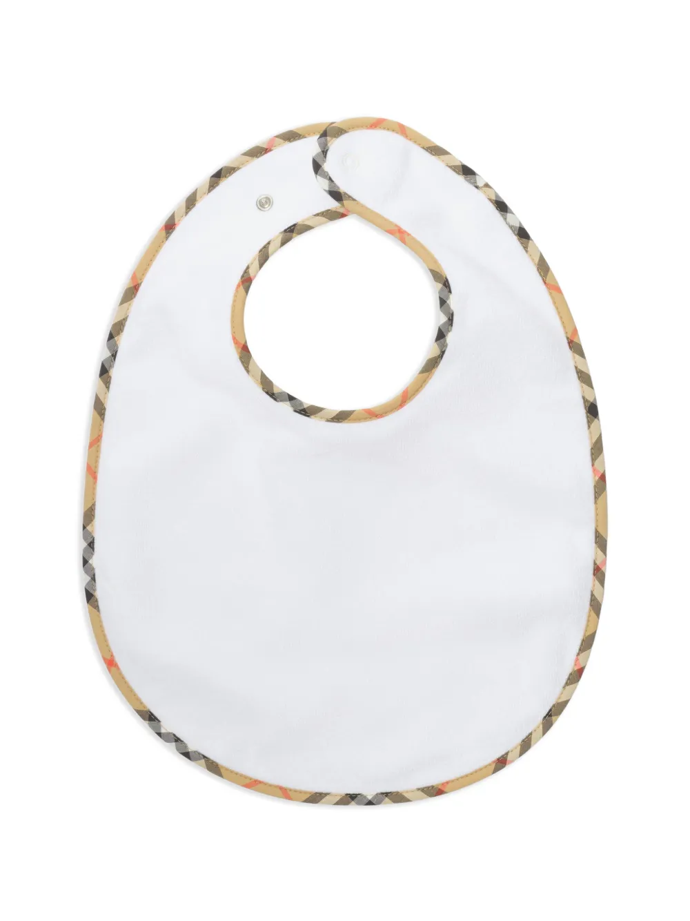 Burberry Kids Check katoenen slabbetjesset Wit