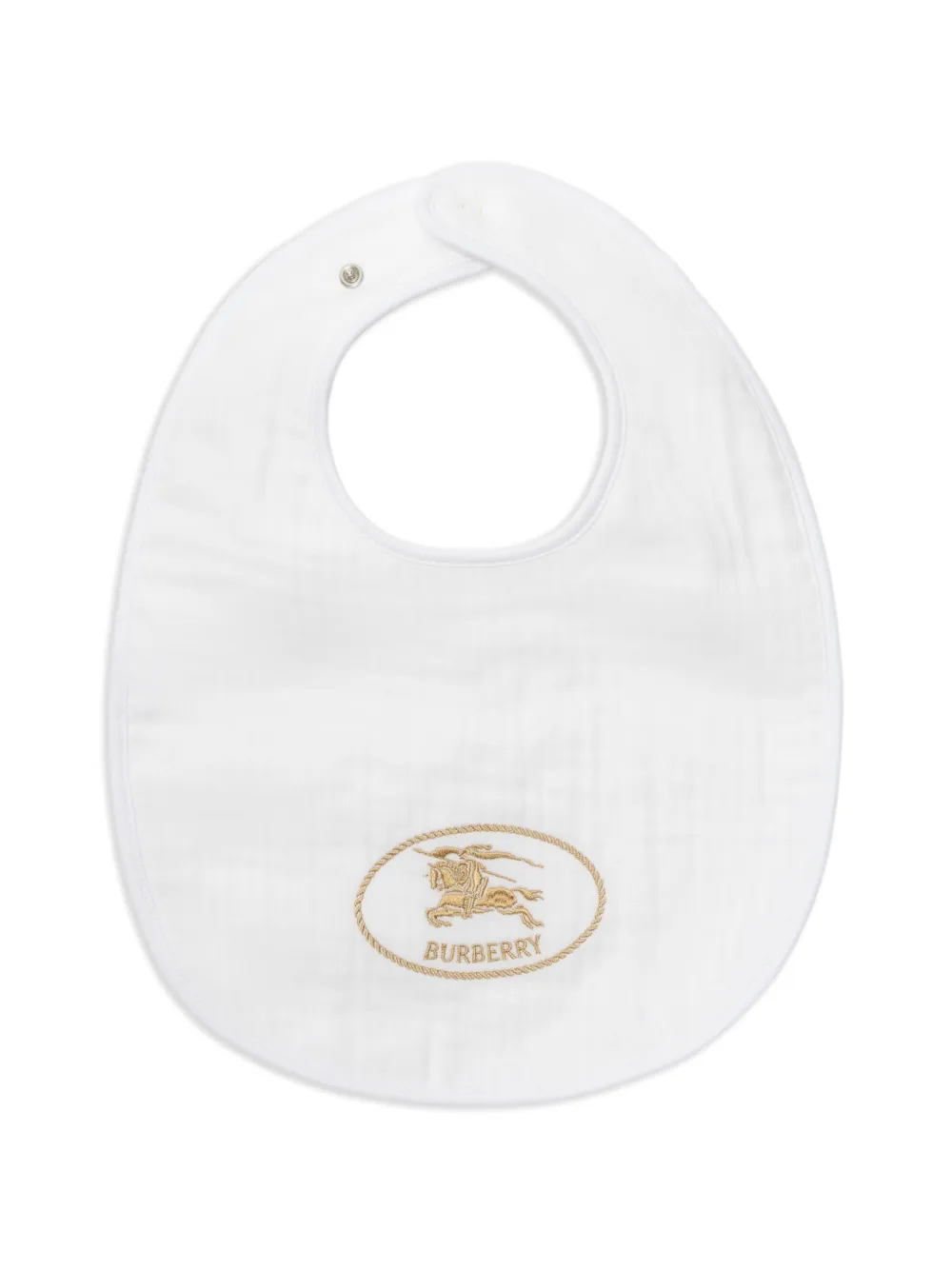 Burberry Kids Check katoenen slabbetjesset Wit