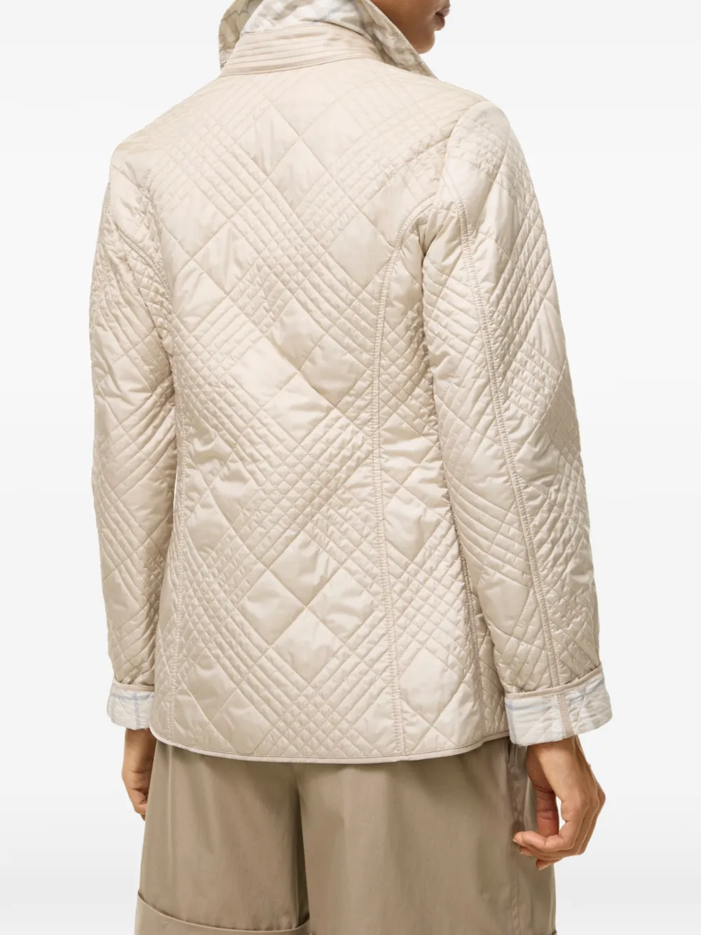 Burberry Fernleigh gewatteerd nylon donsjack Beige