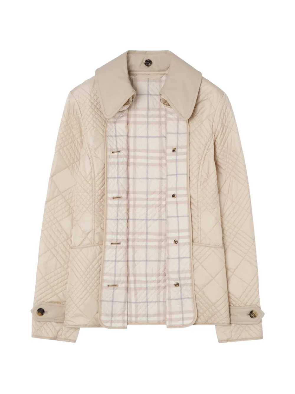 Burberry Fernleigh gewatteerd nylon donsjack Beige