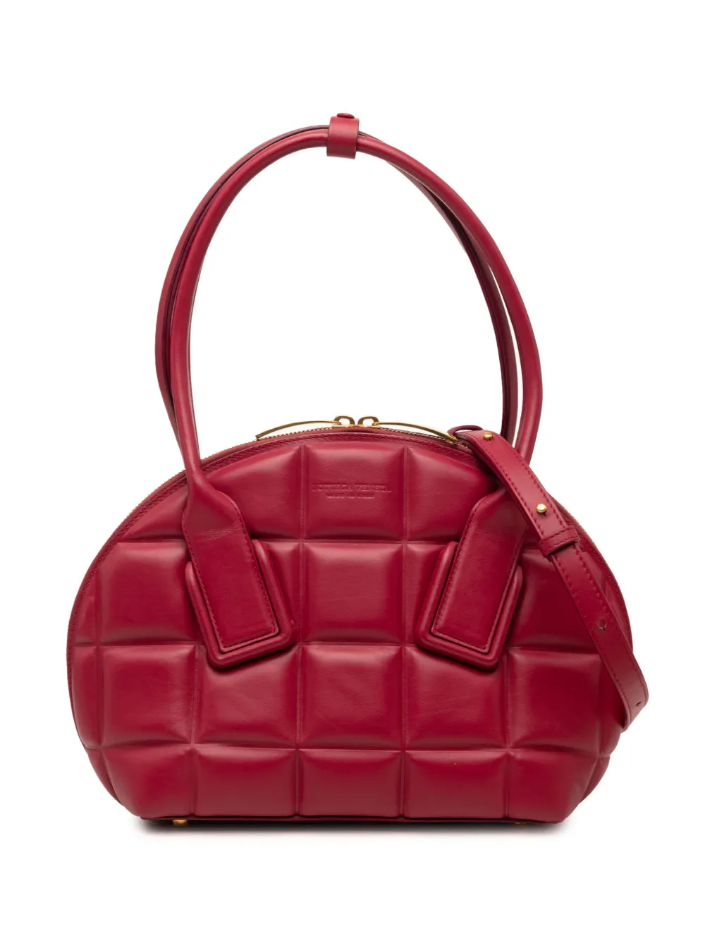 Bottega Veneta Pre-Owned 2012-2026 Small Leather Padded BV Swoop Bag satchel - Rot