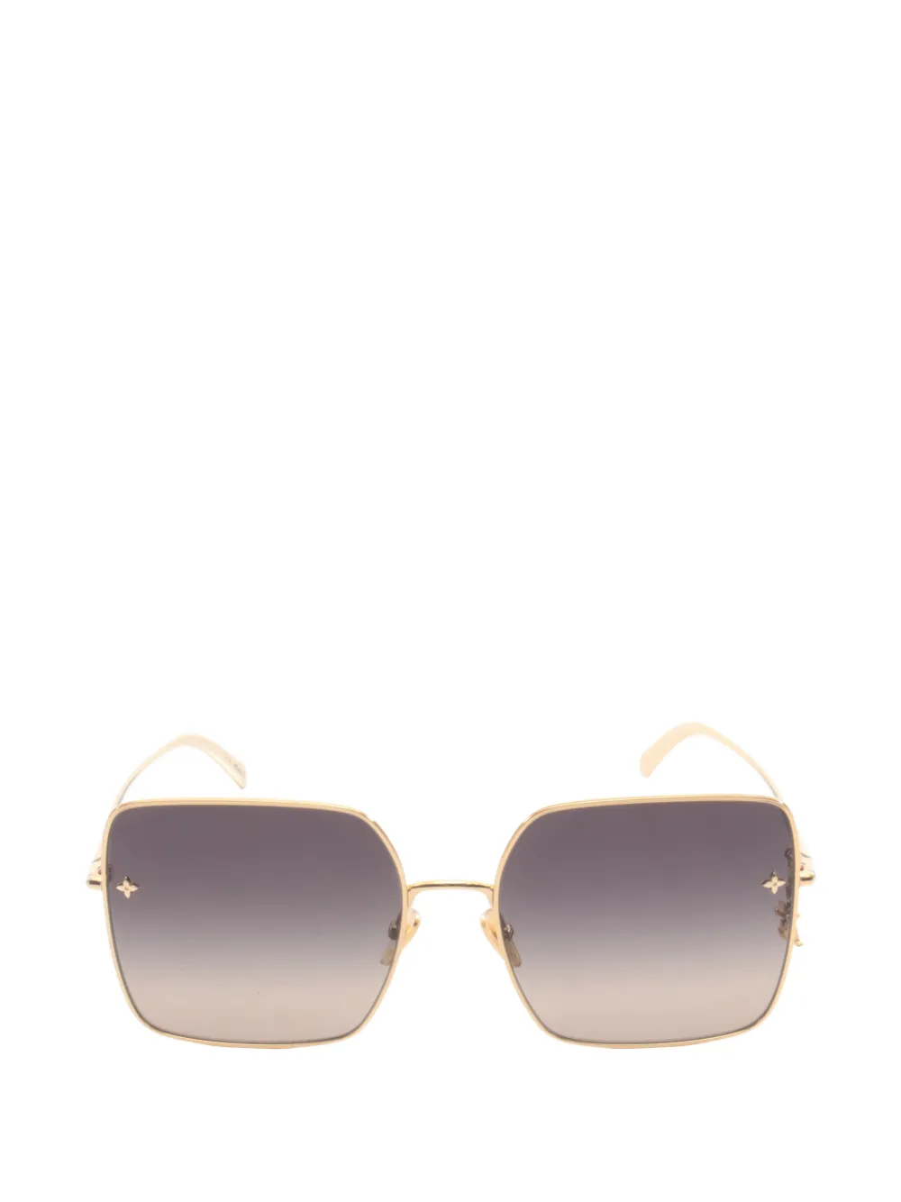 Louis Vuitton Pre-Owned 2022 LV charm square-frame sunglasses - Oro