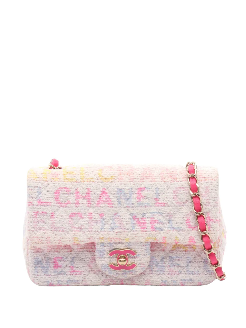 CHANEL Pre-Owned 2021s 20 double flap shoulder bag - Bianco