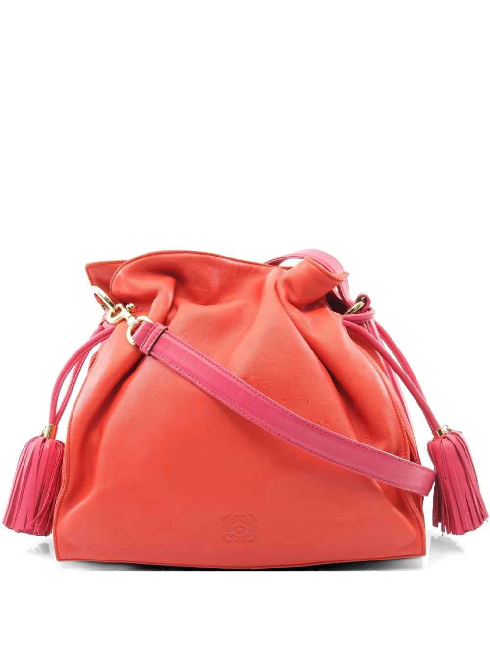 Loewe Pre-Owned 2000s 30 Flamenco bucket bag - Red