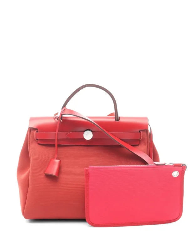 Hermès Pre-owned 2020 PM Herbag Zip Tote Bag in Pink