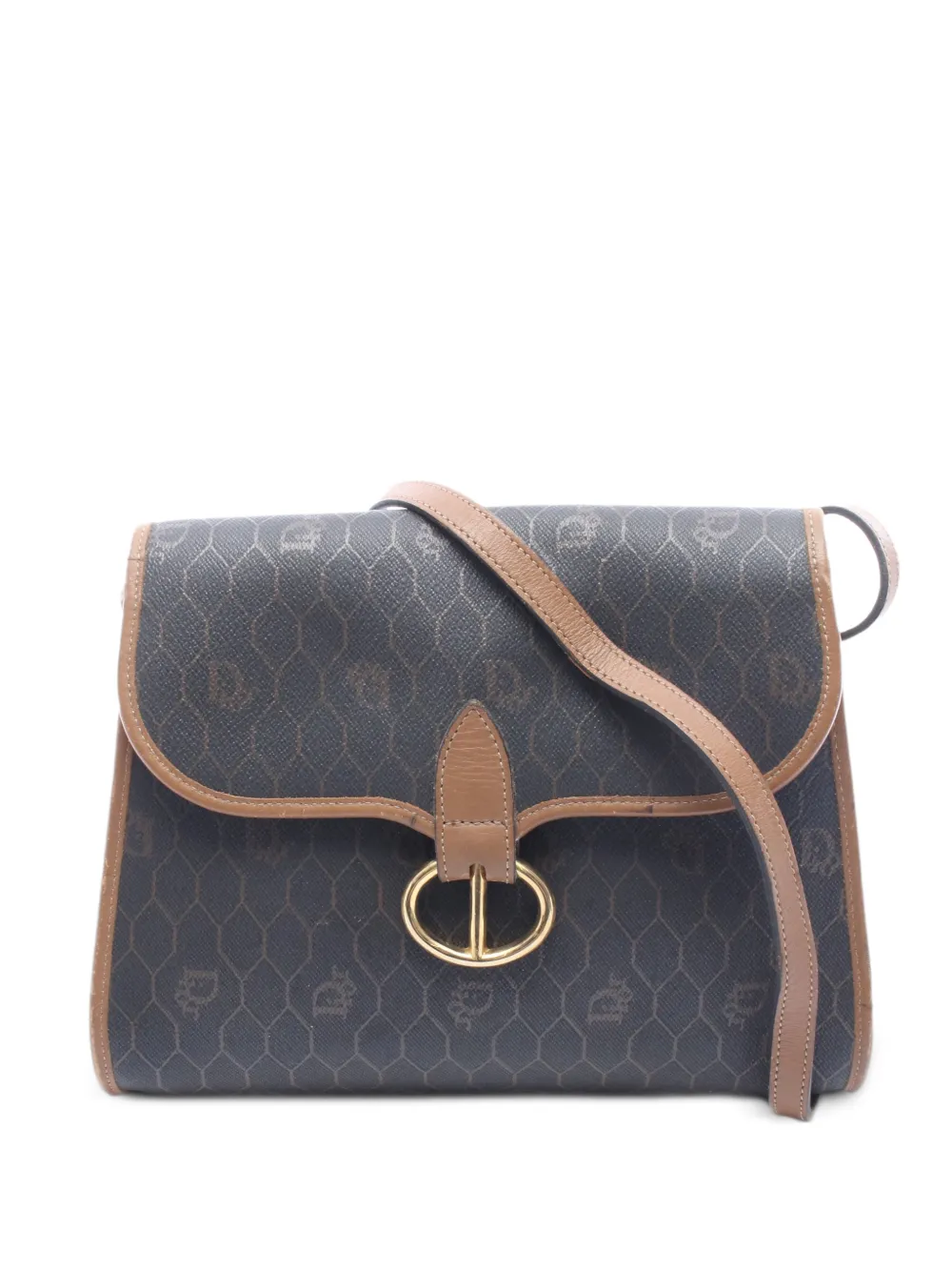 Christian Dior Pre-Owned 2000s honeycomb crossbody bag - Black