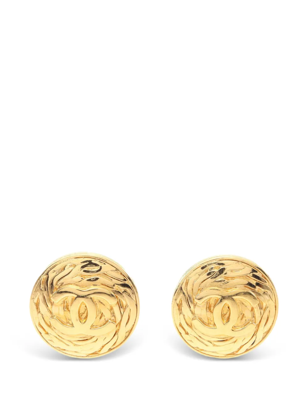 CHANEL Pre-Owned 1986-1988 Coco Mark earrings - Oro