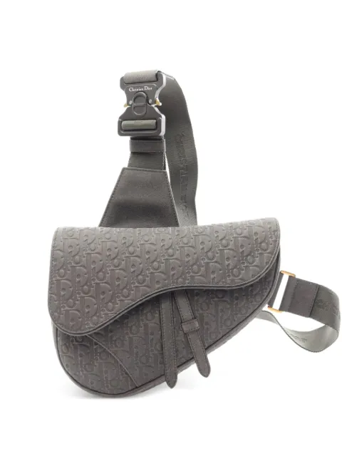 Christian Dior Pre-Owned 2000s x Denim Tears Saddle leather messenger bag