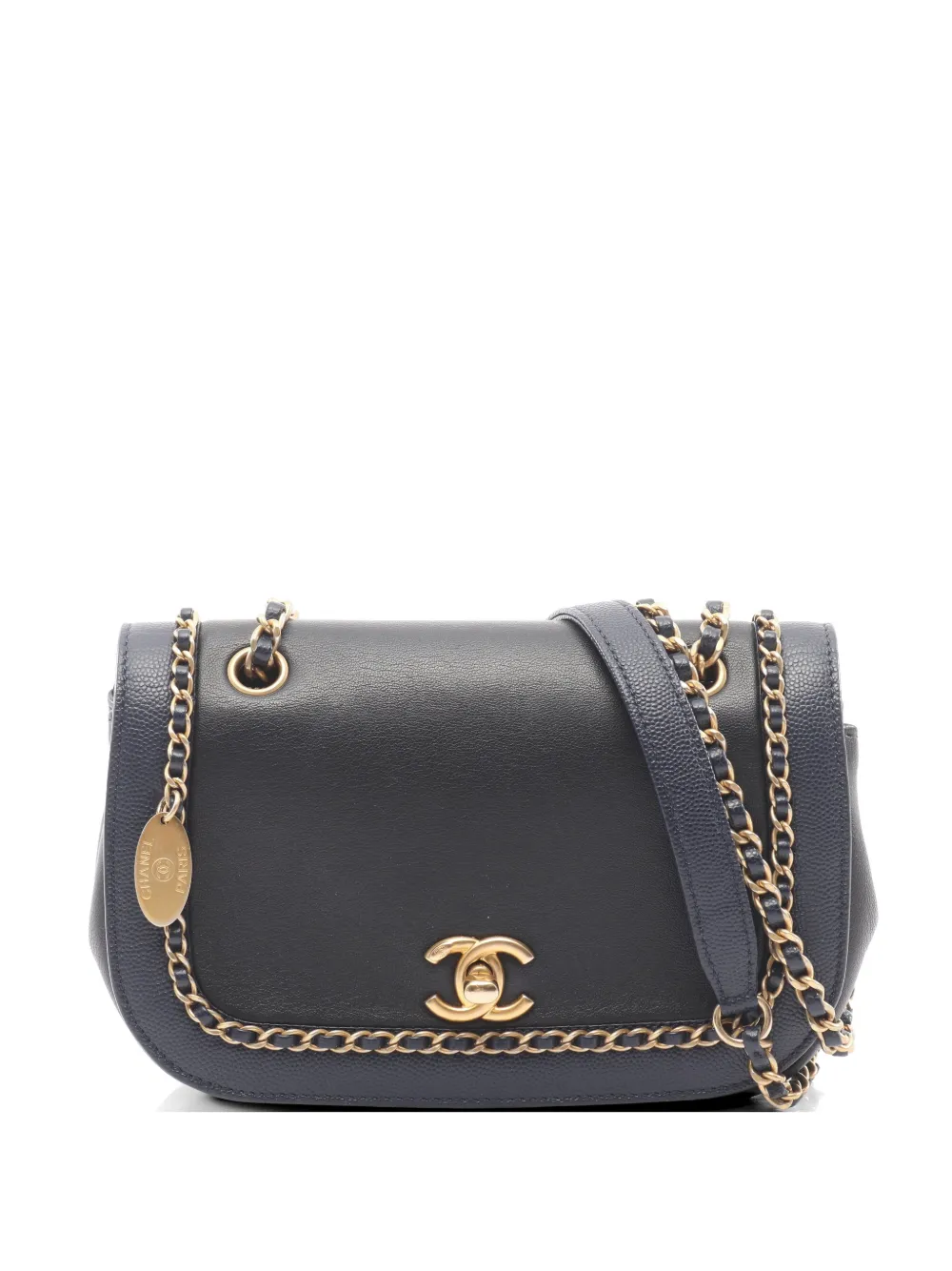 CHANEL Pre-Owned 2019 chain-around flap shoulder bag - Schwarz
