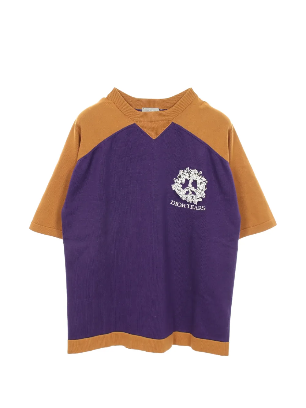 Pre-owned Dior X Denim Tears 2010s Logo-embroidered T-shirt In Purple