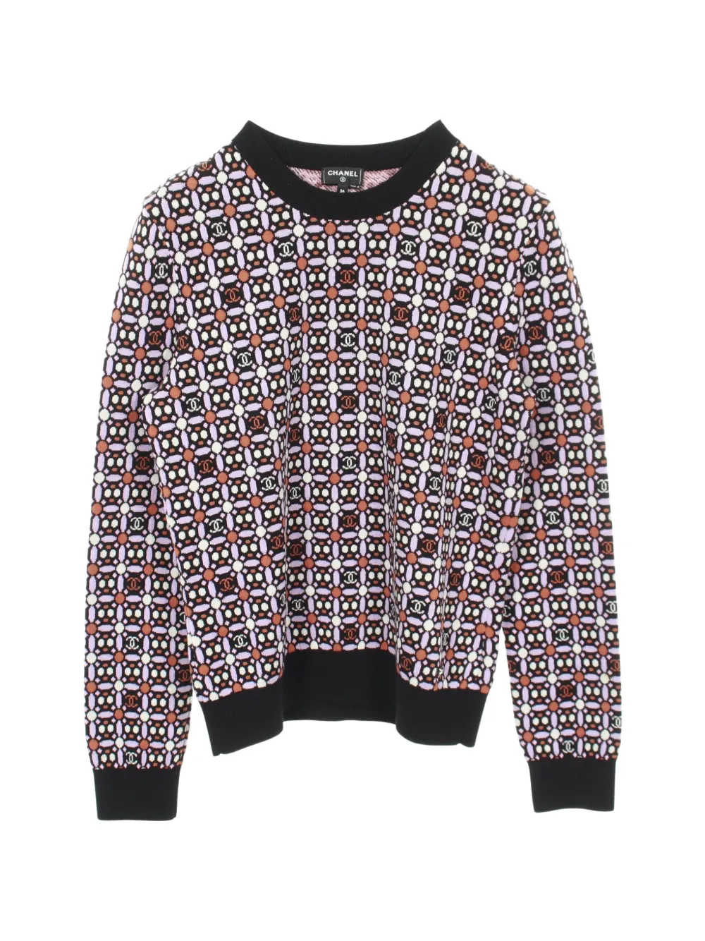 CHANEL Pre-Owned 1986-1988 Coco Mark sweatshirt - Black