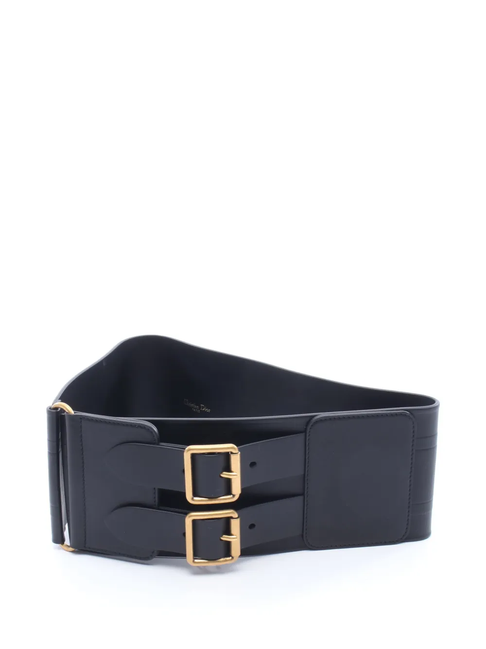 Christian Dior Pre-Owned 2010s logo-embossed belt - Black