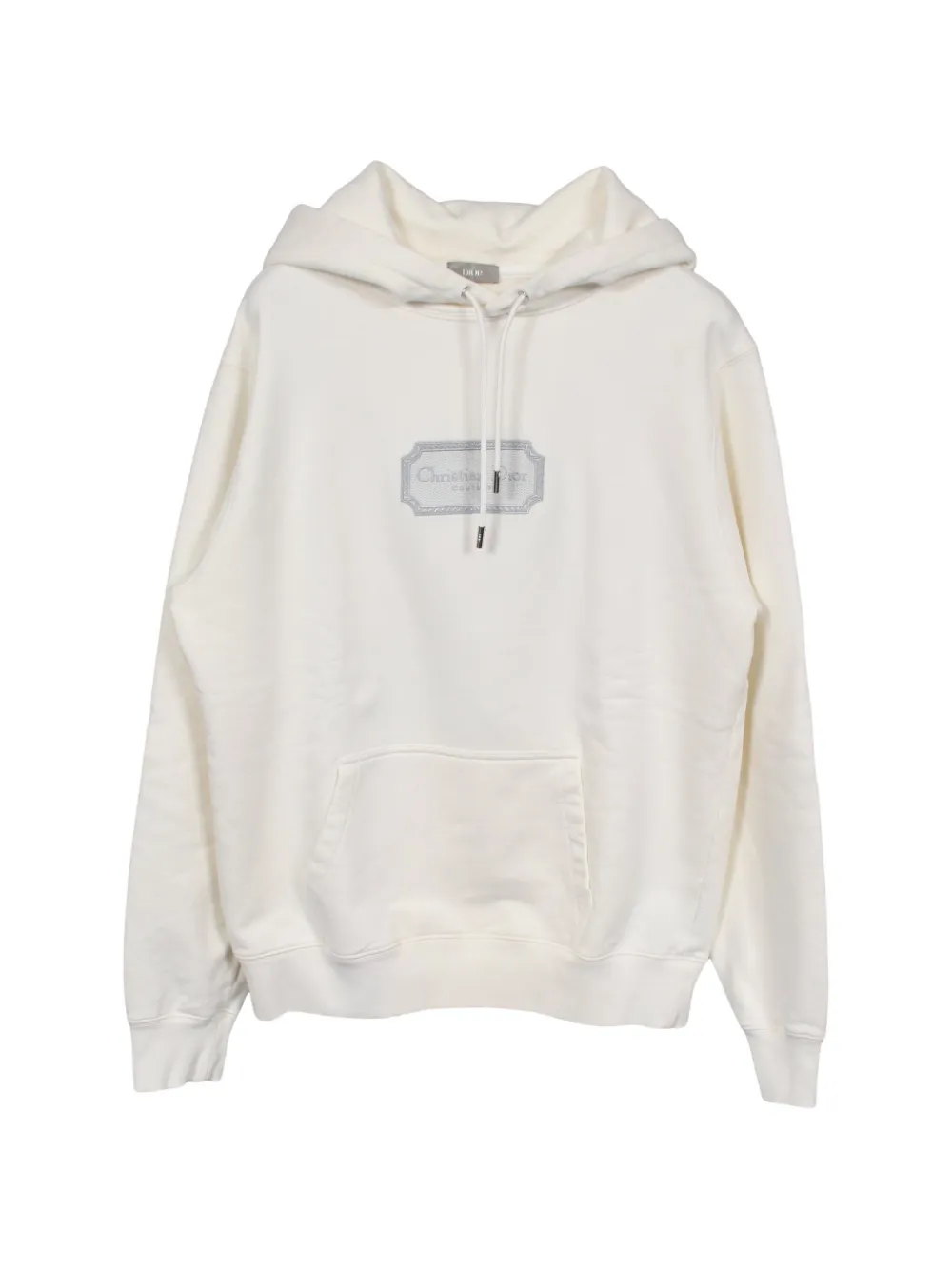 Christian Dior Pre-Owned 2010s logo-embroidered hoodie - White