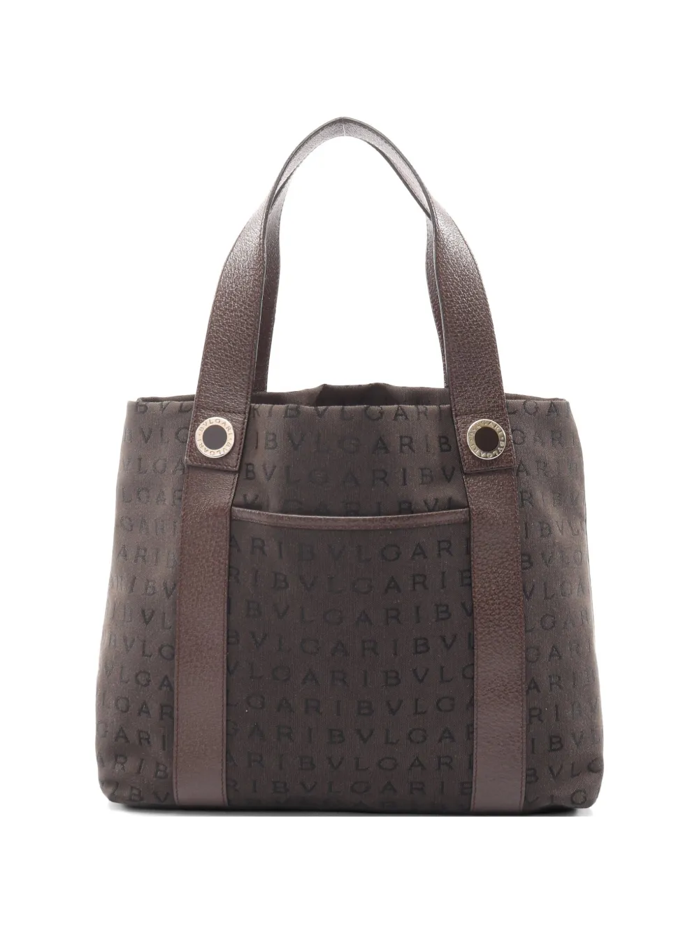 Bvlgari Pre-Owned Logomania canvas tote bag - Marrone