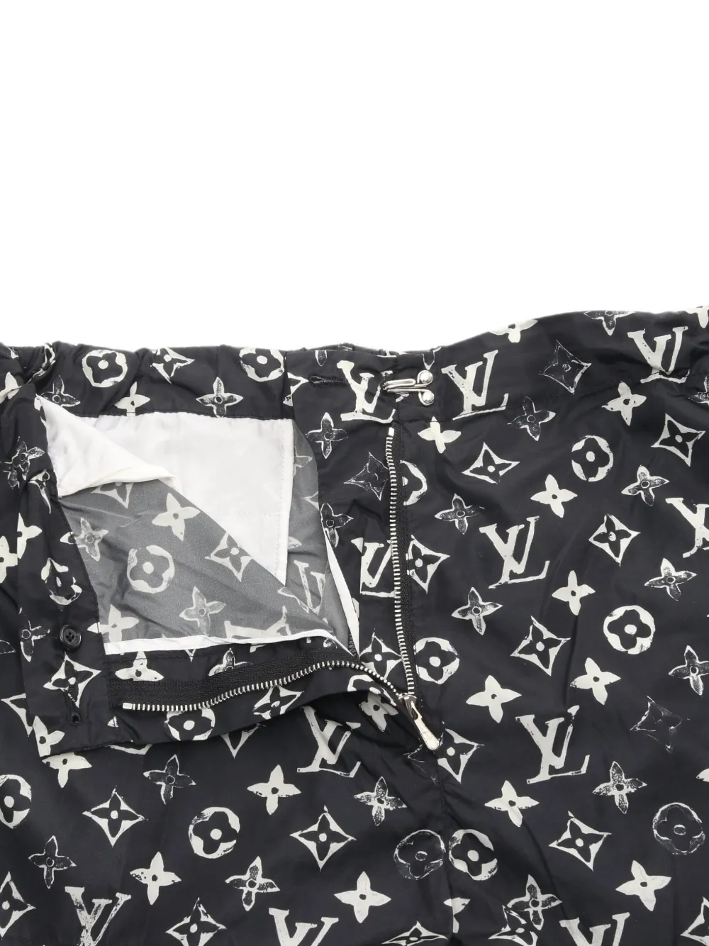 Pre-owned Louis Vuitton 2010s Monogram Shorts In Black