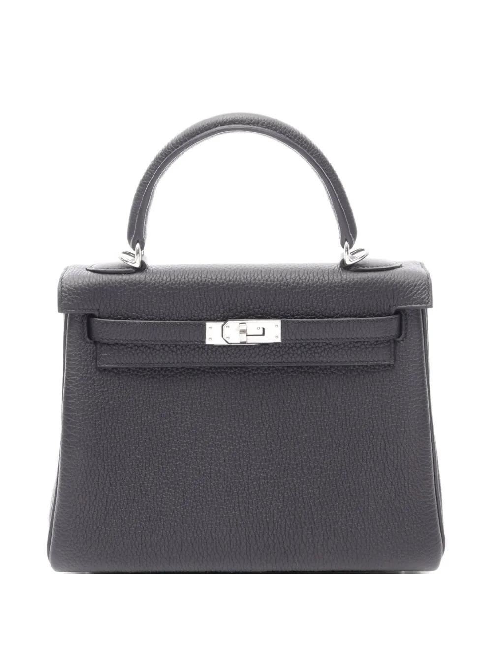 Hermès Pre-Owned 25 Kelly Togo leather tote bag - Nero