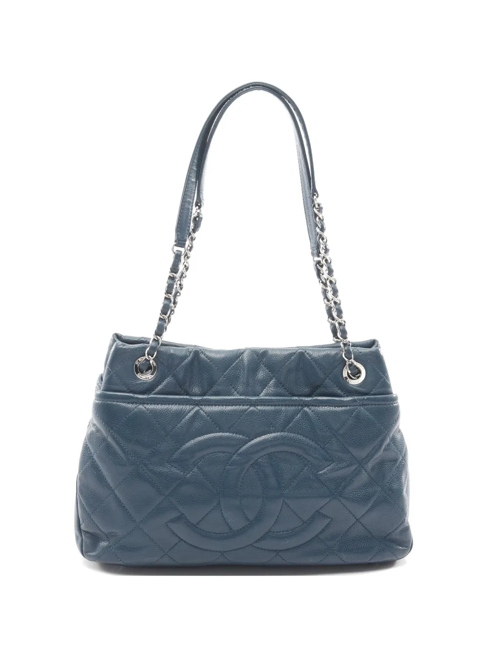 CHANEL Pre-Owned 2012-2013 Matelassé Caviar shoulder bag - Blau